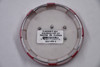 Vision Wheels C402RT-6V 3.75" Gloss Red w/ Chrome Emblem Wheel Center Cap Hub Cap Snap-in