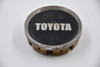 Toyota Chrome w/ Black and Chrome Logo Wheel Center Cap Hub Cap M1C2RB 2.5" Snap in