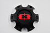 Vision 363 Razor C360GBR-6V Gloss Black Red Emblem Wheel 6 Lug Center Cap