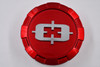 C402RT-8170V 5.25" Vision Wheels Gloss Bright Red w/ Chrome Logo Wheel Center Cap Hub Cap