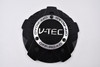 V-TEC Off Road Matte Black w/ Machined & Black Ornament Wheel Center Cap Hub Cap C394-8-CAP-2 9.125"