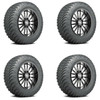 Set 4 37x12.50R17LT Amp Mud Terrain Attack M/T Load Range D Tires 3712.517