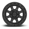 Set 4 KMC KM548 Chase 20x9 6x5.5 Satin Black With Gloss Black Lip Wheels 20" 0mm