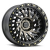Black Rhino Shredder 17x9 6x5.5 Matte Black Machined Dark Tint Wheel 17" -12mm