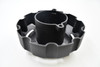 Vision Satin Black w/ Chrome Emblem Wheel Center Cap Hub Cap C360SB-65VL 7.5"