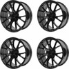 Set 4 Performance Replicas PR161 22x9.5 5x5 Gloss Black Wheels 22" 35mm Rims