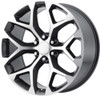 Set 4 Performance Replicas PR176 20x9 6x5.5 Gunmetal Machined Wheels 20" 24mm