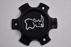 Black Rhino Satin Black w/ White Logo Wheel Center Cap Hub Cap BRNT6114YB 4.75" 6 Lug