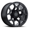 Set 4 Black Rhino Overland 17x9.5 5x5 Matte Black Wheels 17" -18mm Lifted Rims