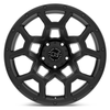 Set 4 Black Rhino Overland 17x9.5 5x5 Matte Black Wheels 17" -18mm Lifted Rims