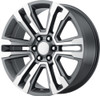 Set 4 Performance Replicas PR182 20x9 6x5.5 Gunmetal Machined Wheels 20" 24mm