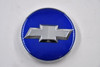 Replica Chrome w/ Blue & Chrome Logo Wheel Center Cap Hub Cap 141-NEW-CAP(CHEV) 3.5" Replica Fits Chevrolet