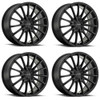 Set 4 Petrol P3A 18x8 5x110 Matte Black Wheels 18" 40mm Rims