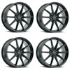 Set 4 Petrol P4B 18x8 5x4.5 Gloss Black Wheels 18" 40mm Rims