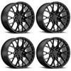 Set 4 TSW Sebring 18x8.5 5x100 Matte Black Wheels 18" 35mm Rims