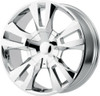 Set 4 Performance Replicas PR188 22x9 6x5.5 Chrome Wheels 22" 24mm Rims