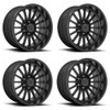 Set 4 XD XD857 Whiplash 20x9 8x6.5 Satin Black Wheels 20" 0mm Rims