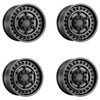 Set 4 Black Rhino Armory 18x9.5 8x170 Gun Black Wheels 18" -18mm For Ford Rims