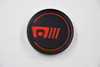 Motegi Racing MR142 Matte Black Red Logo Wheel Center Cap MR142-CAP-S1-R 2.5"