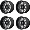 Set 4 XD XD849 Grenade 2 20x10 8x6.5 Gloss Black Milled Wheels 20" -18mm Rims