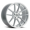 Set 4 Victor Equipment Zuffen 19x10 5x130 Silver W/ Brushed Face Wheels 19" 50mm