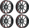 Set 4 Performance Replicas PR193 20x9 5x4.5 Black Red Machined Wheels 20" 30mm Set 4 Performance Replicas PR193 20x9 5x4.5 Black Red Machined Wheels 20" 30mm