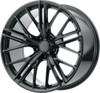 Set 4 Performance Replicas PR194 20x10 5x120 Gloss Black Wheels 20" 23mm Rims