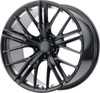 Set 4 Performance Replicas PR194 20x10 5x120 Black Machined Wheels 20" 35mm