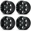 Set 4 XD XD822 Monster II 18x9 6x135 6x5.5 Matte Black Wheels 18" 18mm Rims