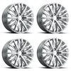 Set 4 Performance Replicas PR198 22x9 6x5.5 Polished Wheels 22" 28mm Rims