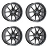 Set 4 TSW Neptune 19x9.5 5x4.5 Semi Gloss Black Wheels 19" 39mm Rims