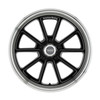Set 4 American Racing Vintage VN510 Draft 18x8 5x4.75 Black Diamond Rims 18" 0mm
