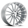 Set 4 OHM Proton 20x10 5x120 Silver W/ Mirror Face Wheels 20" 35mm Rims