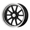 Set 4 American Racing Vintage VN510 Draft 18x10 5x5 Black Diamond Wheels 18" 0mm