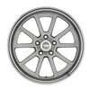 Set 4 American Racing Vintage VN510 Draft 18x10 5x4.5 0mm Vintage Silver Wheels