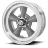 Set 4 American Racing VN105 Torq Thrust D 15x10 5x5 Gray Machine Wheels -44mm