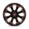 20" Fuel 1PC D787 Assault 20x9 8x170 Matte Black Red Milled Wheel 1mm Truck Rim