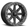 MSA Offroad Wheels M31 Lok2 Beadlock 15x7 4x156 Satin Black Matte Gray Wheel 15"