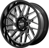 Moto Metal MO805 20x10 5x5.5 Gloss Black Milled Wheel 20" -18mm Rim