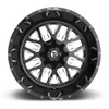 Fuel UTV D611 Stroke 18x7 4x137 Gloss Black Milled Wheel 18" 13mm Rim