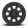 KMC KM548 Chase 17x9 8x6.5 Satin Black With Gloss Black Lip Wheel 17" 0mm Rim