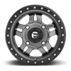 15" Fuel  D558 Anza 15x10 5x4.5 -43mm Wheel Matte Gunmetal Black Bead Ring Rim