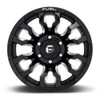 22" Fuel D673 Blitz 22x10 8x6.5 -18mm Gloss Black Milled Wheel Lifted Truck Rim