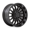 20" Fuel D796 Arc 20x10 8x6.5 Matte Black Gloss Black Lip Rim -18mm Lifted Wheel