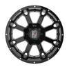 XD XD825 Buck 25 20x9 8x6.5 Gloss Black Milled Wheel 20" 0mm For GMC Ram Hummer