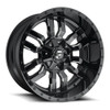 Fuel 1PC D595 Sledge 22x12 8x180 Gloss Black Milled Wheel 22" -44mm Rim