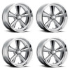 Set 4 US Mag U104 Standard 15x8 5x4.75 Chrome Plated Wheels 15" 0mm Rims