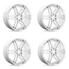 Set 4 DUB S265 Dirty Dog 24x10 6x5.5 Chrome Wheels 24" 25mm Rims
