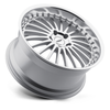 TSW Silverstone 18x8 5x120 Silver W/ Mirror Cut Face & Lip Wheel 18" 35mm Rim