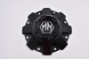 Mayhem Matte Black w/ Black & Chrome Logo Wheel Center Cap Hub Cap C108010MB01 8.375" 8030 CHAOS RIMS
